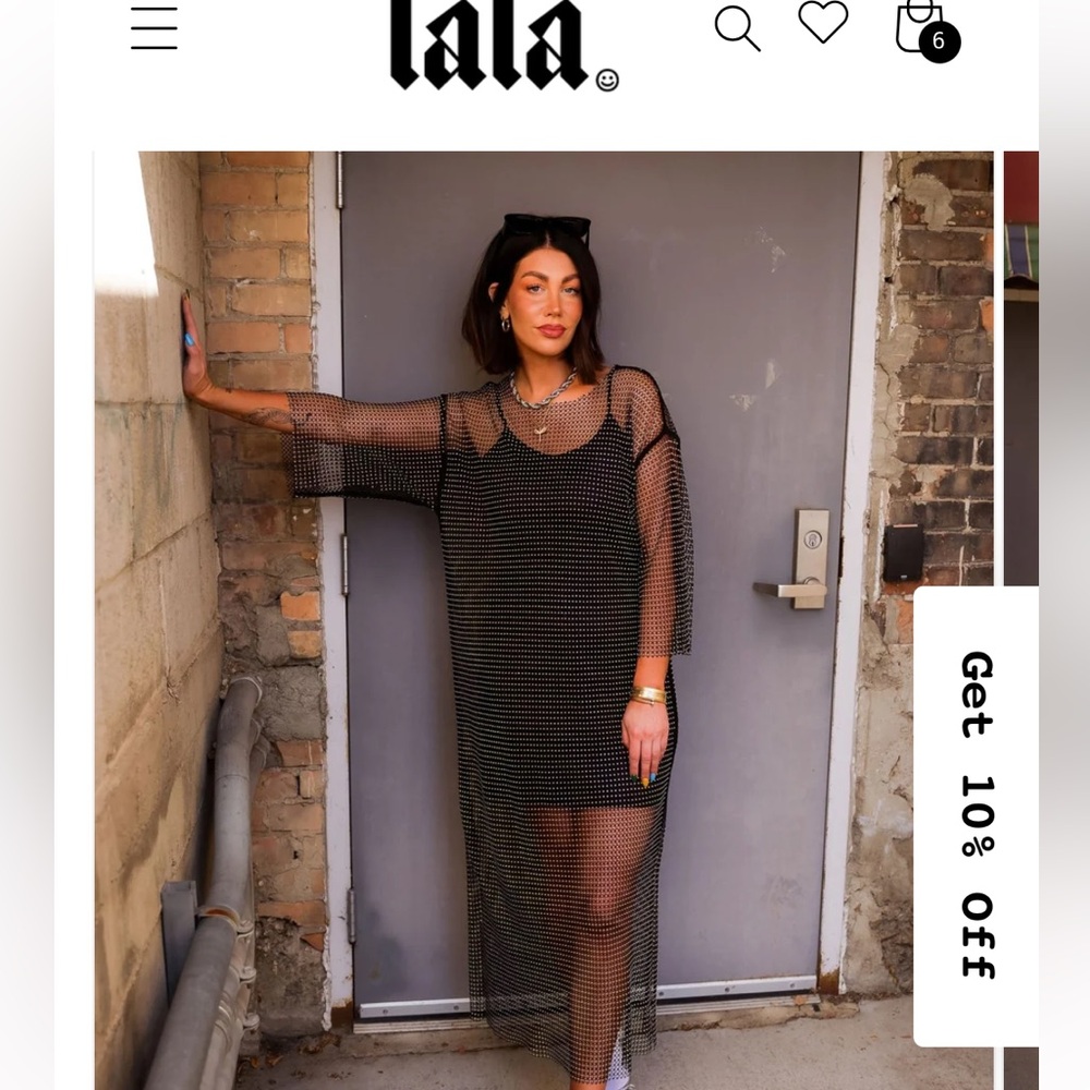 Dressed in LALA: Mirrorball Mesh Dress & Slip
